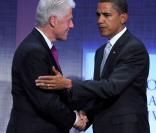 Barack Obama encourage Bill Clinton...