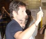 David Duchovny arrive au Jimmy Kimmel Show à Los Angeles le 22 septembre 2009