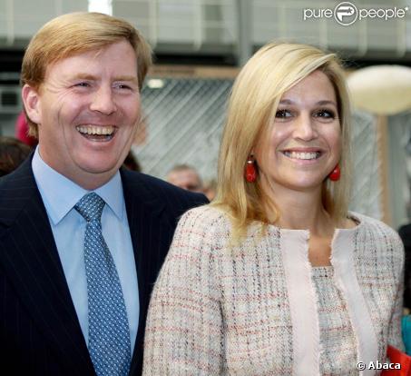 Maxima et Willem-Alexander des Pays-Bas visitent un événement en faveur de la lutte contre la pauvreté dans le monde, à La Haye, le 26 septembre 2009