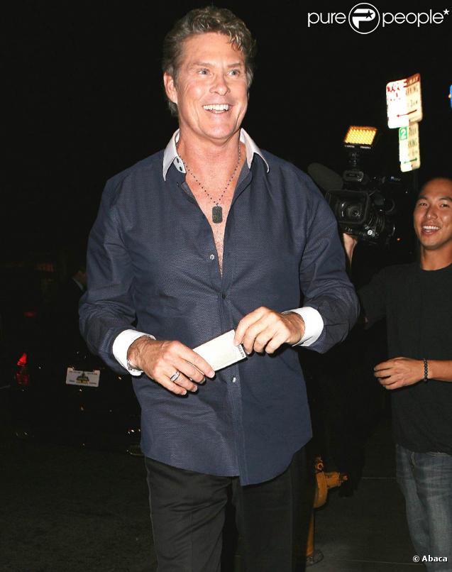 David Hasselhoff en plein forme le 23 septembre dans West Hollywood.
