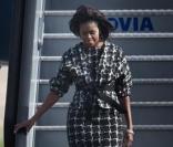  Michelle Obama à son arrivée à Copenhague le 30/09/09 
