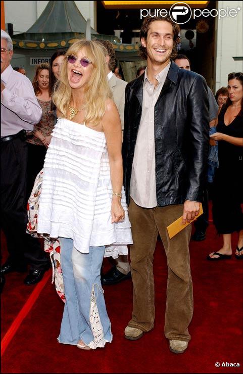 Goldie Hawn et son fils Oliver Hudson en juin 2003 