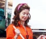 Teri Hatcher et Dana Delany sur le tournage de Desperate Housewives dans Griffith Park à Los Angeles le 5 octobre 2009