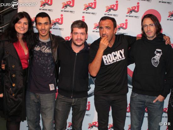 Grégoire au 6/9 de NRJ le 7/10/09 avec Nikos, Florian et Mustapha