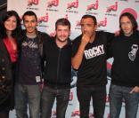 Grégoire au 6/9 de NRJ le 7/10/09 avec Nikos, Florian et Mustapha 