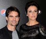 Le pilote Jeff Gordon et Ingrid Vandebosch, à l'occasion de l'avant-première de  Together : The Hendrick Motorsports Story , qui s'est tenue au Roosevelt Hotel de Los Angeles, le 7 octobre 2009 ! 