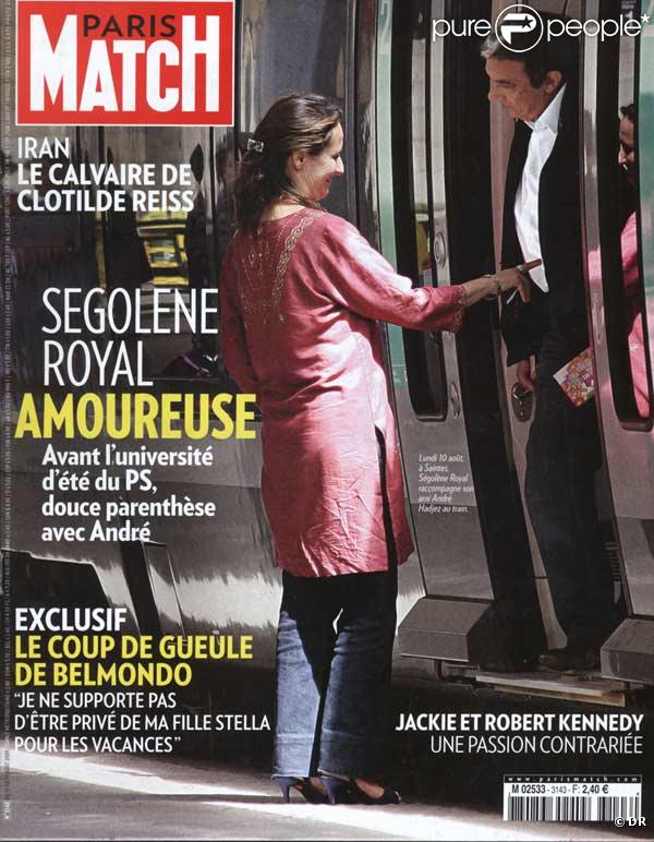 Ségolène Royal et André Hadjez en couverture de Paris Match