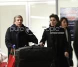 Cécilia ex Sarkozy et Richard Attias de retour de Fès le 3 février 2008 à l'aéroport