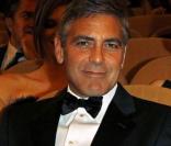 George Clooney et sa compagne Elisabetta Canalis, le 8 septembre 2009 à la Mostra de Venise