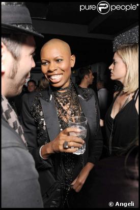 Skin, la chanteuse du groupe Skunk Anansie, à Milan, le 15 octobre 2009.