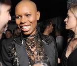 Skin, la chanteuse du groupe Skunk Anansie, à Milan, le 15 octobre 2009.