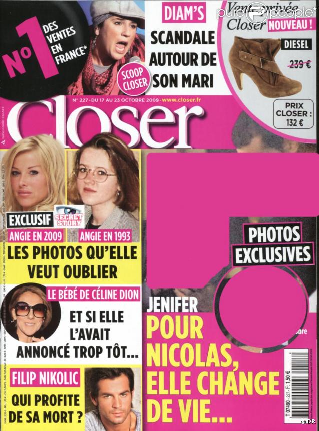 Angie dans le magazine Closer