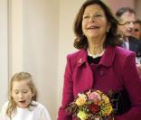 La reine Silvia à Cologne lors de l'inauguration d'une 