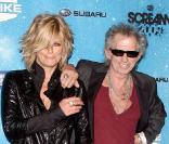 Patti Hansen et Keith Richards lors de la cérémonie des Scream Awards 2009 de Spike TV à Los Angeles le 17 octobre 2009