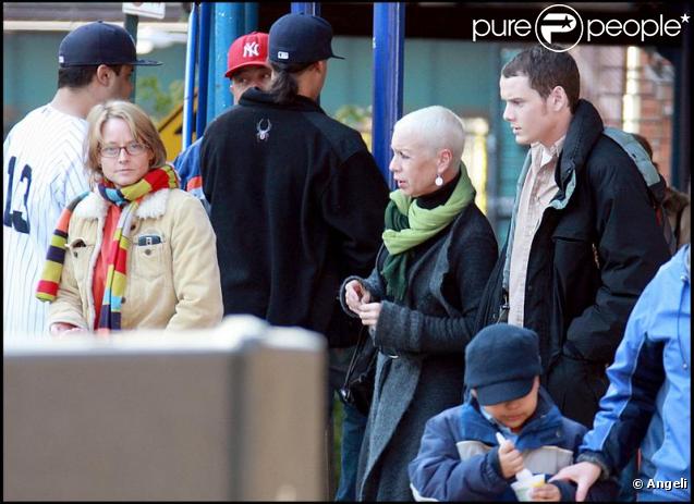 sur le tournage de The Beaver, à New York. 20/10/09
