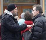 Ben Affleck à Boston, où il tourne  The Town . Octobre 2009