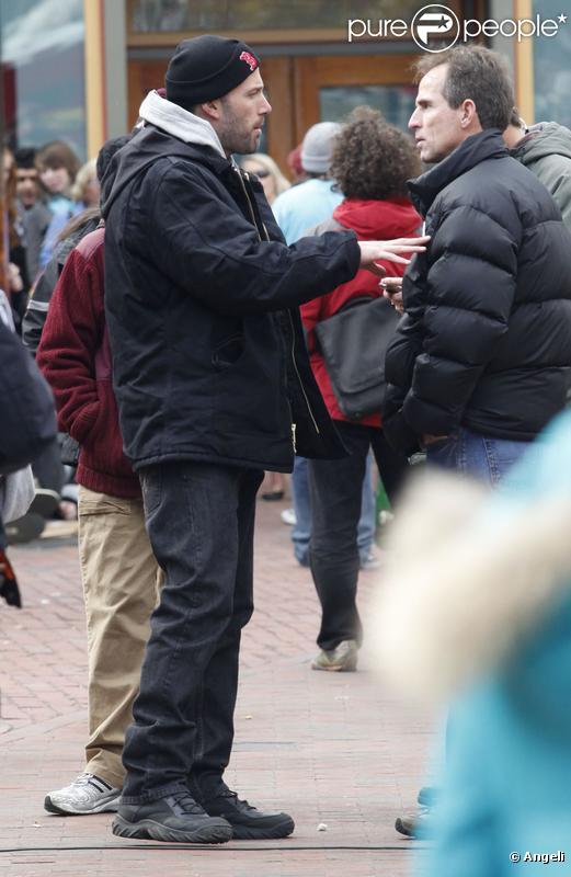 Ben Affleck à Boston, où il tourne  The Town . Octobre 2009