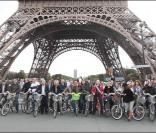 quelques présentateurs météo du monde au Green Ride de Paris (25 octobre 2009)