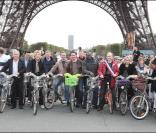 les présentateurs du monde au Green Ride de Paris (25 octobre 2009)