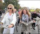 Fabienne Amiach et Myriam Seurat au Green Ride de Paris (25 octobre 2009)