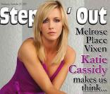 Katie Cassidy en couverture de Steppin' Out Magazine 