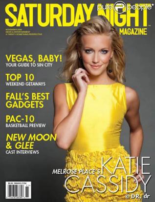 Katie Cassidy en couverture de Saturday Night Magazine 