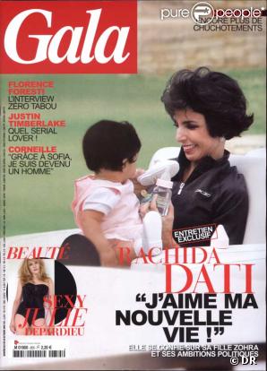 Rachida Dati et Zohra en couverture de Gala