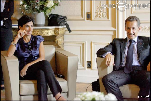 Rachida Dati et Nicolas Sarkozy 