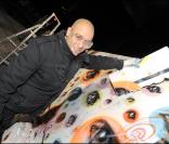 Jérôme Commandeur, à l'occasion de la Demolition Party organisée par la marque LG pour le lancement de ses nouveaux écrans plats, à l'Esplanade de la Dafense, à Paris, le 27 octobre 2009 !