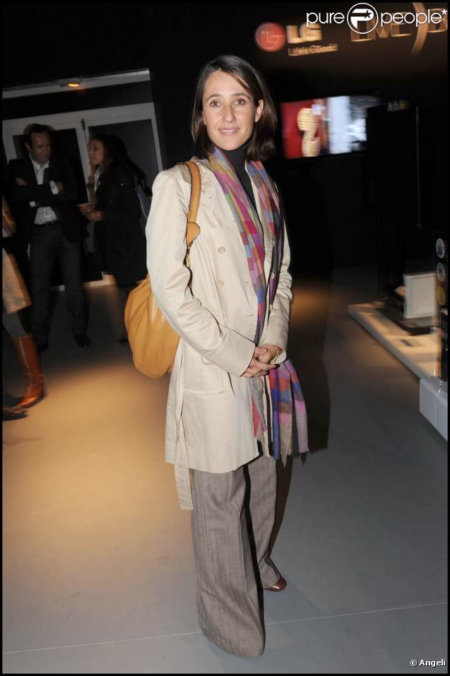Alexia Laroche-Joubert, à l'occasion de la Demolition Party organisée par la marque LG pour le lancement de ses nouveaux écrans plats, à l'Esplanade de la Dafense, à Paris, le 27 octobre 2009 !