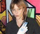 Alexandra Kazan, à l'occasion de la Demolition Party organisée par la marque LG pour le lancement de ses nouveaux écrans plats, à l'Esplanade de la Dafense, à Paris, le 27 octobre 2009 !