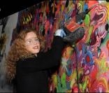 Cyrielle Clair, à l'occasion de la Demolition Party organisée par la marque LG pour le lancement de ses nouveaux écrans plats, à l'Esplanade de la Dafense, à Paris, le 27 octobre 2009 !