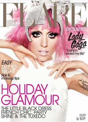 Lady GaGa en couverture de Flare
