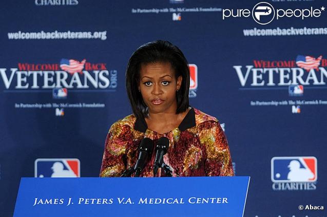 Michelle Obama a prononcé un discours attendu à New York le 28 octobre 2009 sur la réforme de santé américaine 