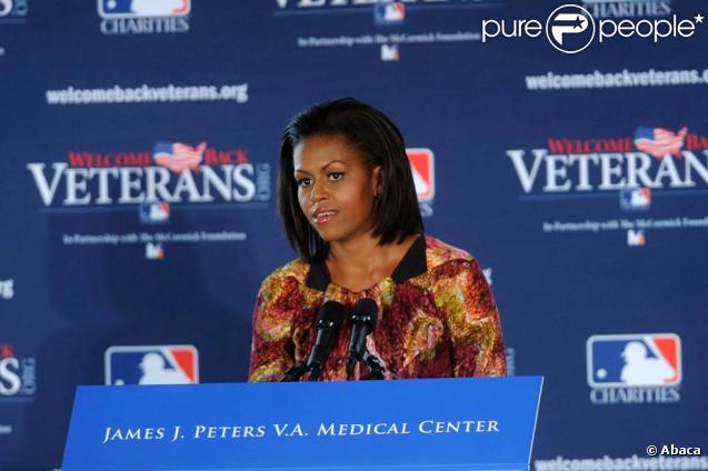 Michelle Obama a prononcé un discours attendu à New York le 28 octobre 2009 sur la réforme de santé américaine 
