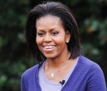 Michelle Obama dans les jardins de la Maison Blanche le 29 octobre 2009 