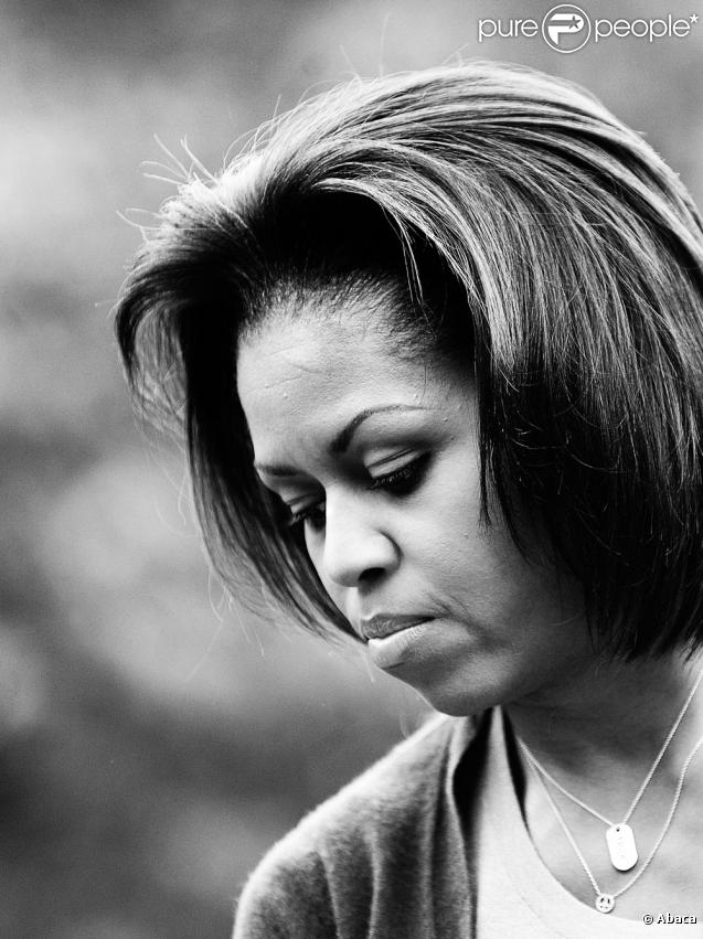 Michelle Obama dans les jardins de la Maison Blanche le 29 octobre 2009 