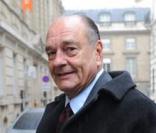 Jacques Chirac se rendant dans ses bureaux à Paris le 3 novembre 2009 
