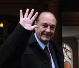 Jacques Chirac se rendant dans ses bureaux à Paris le 3 novembre 2009
