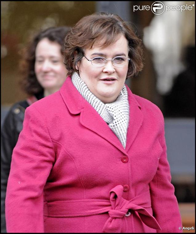 Susan Boyle à la sortie d'un studio à Londres le 03/11/09