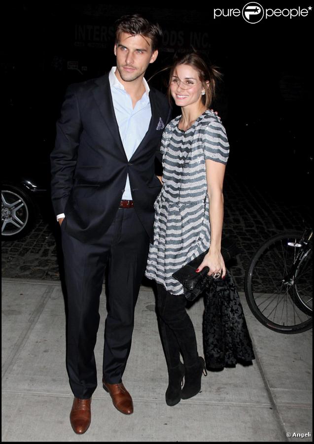 Olivia Palermo et un ami lors de la soirée pour la sortie du dvd Valentino : The Last Emperor à New York le 3 novembre 2009