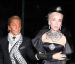 Valentino et Daphne Guinness lors de la soirée pour la sortie du dvd Valentino : The Last Emperor à New York le 3 novembre 2009