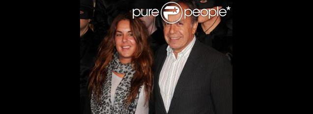 Patrice Dominguez et sa fille Léa à la première VIP de la comédie musicale Zorro. 05/11/09