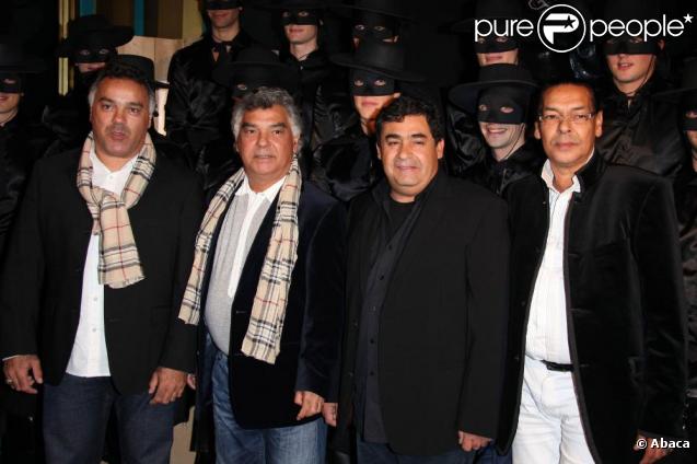 Les Gipsy Kings à la première VIP de la comédie musicale Zorro. 05/11/09
