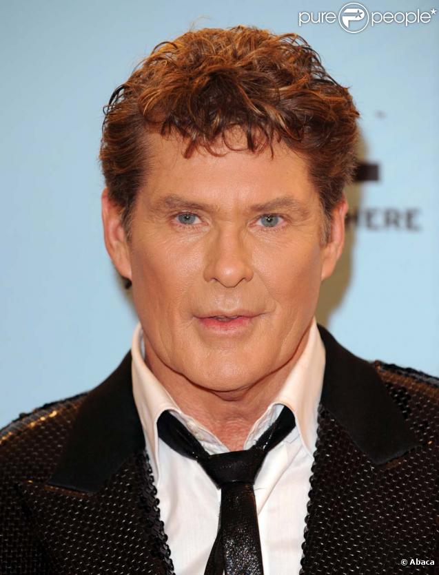 David Hasselhoff, venu lui aussi remettre un prix, n'a pas manqué d'humour lors du photocall !