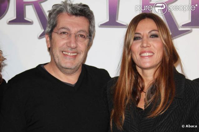 Alain Chabat et Mathilde Seigner, lors de l'avant-première de  Trésor , au Gaumont Opéra, à Paris, le 9 novembre 2009.