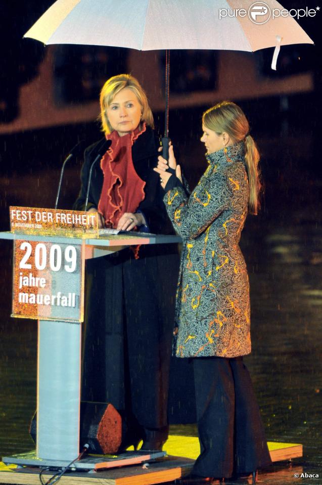 Hillary Clinton lors des 20 ans du Mur de Berlin