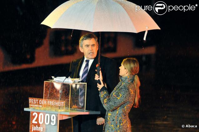 Gordon Brown lors des 20 ans du Mur de Berlin