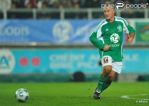 Didier Deschamps, à l'occasion du match de foot opposant le Variétés Club de France à une sélection de Geodis, au stade de la Licorne, à Amiens, le 10 novembre 2009.