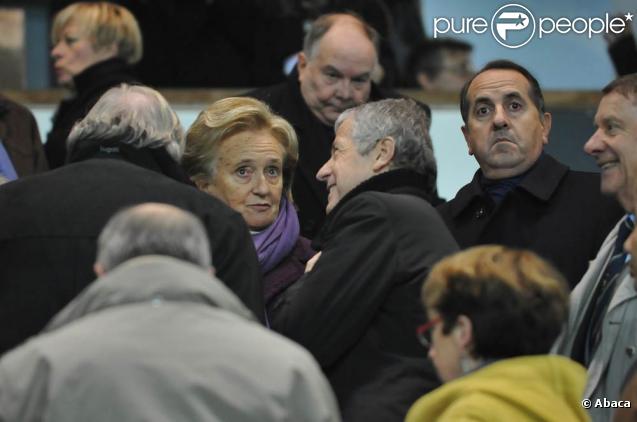 Bernadette Chirac, à l'occasion du match de foot opposant le Variétés Club de France à une sélection de Geodis, au stade de la Licorne, à Amiens, le 10 novembre 2009.